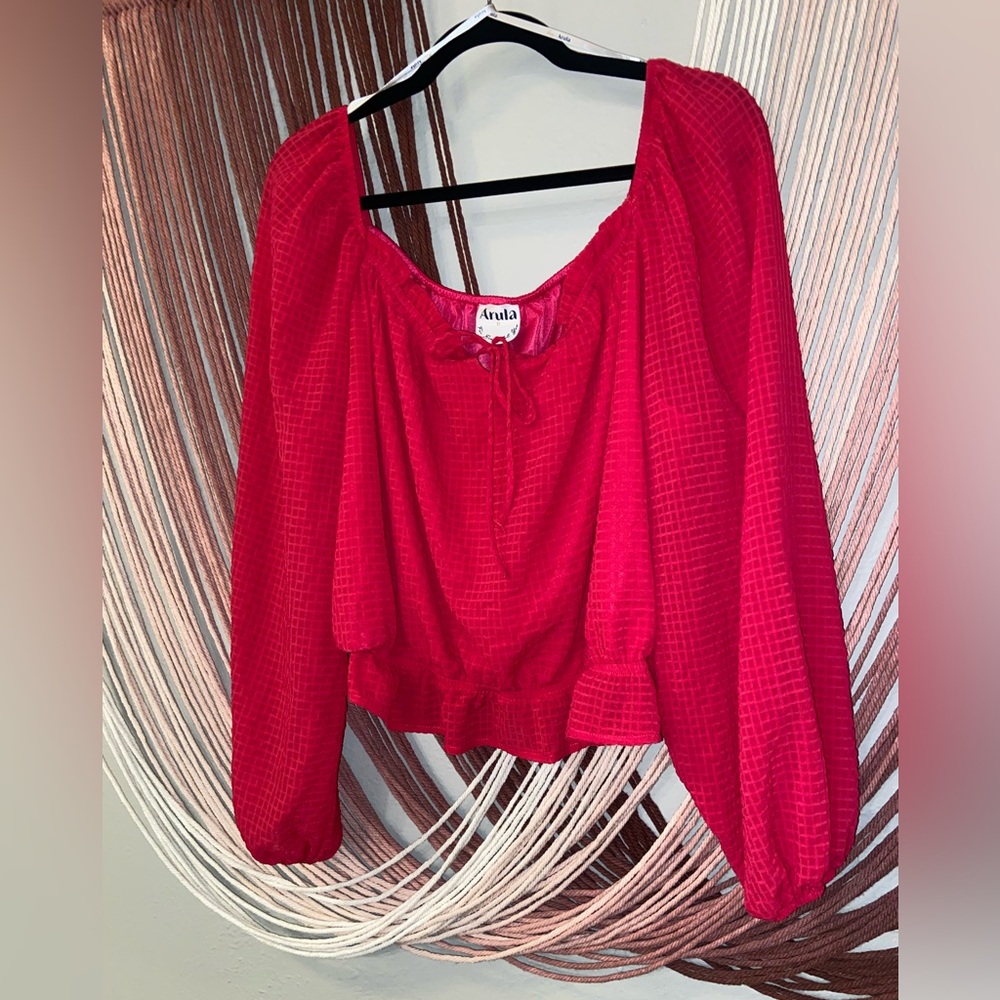 Arula Vibrant Dark Pink Women's Blouse